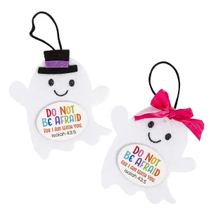 Religious Halloween Ghost Ornament Craft Kit - Makes 12<Oriental Trading Fashion