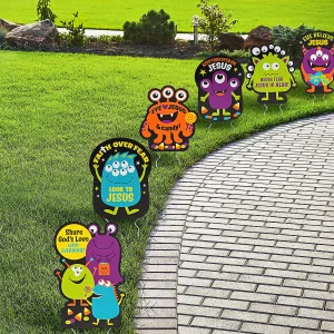 Religious Halloween Monster Yard Signs - 6 Pc.<Oriental Trading Fashion