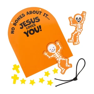 Religious Halloween No Bones About It Jesus Loves You Craft Kit - Makes 12<Oriental Trading Shop