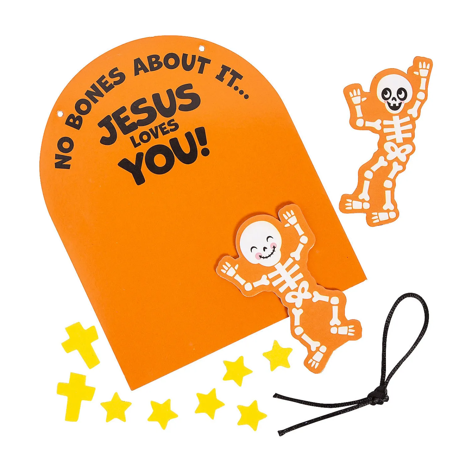 religious_halloween_no_bo_1.webp Religious Halloween No Bones About It Jesus Loves You Craft Kit - Makes 12<Oriental Trading Shop