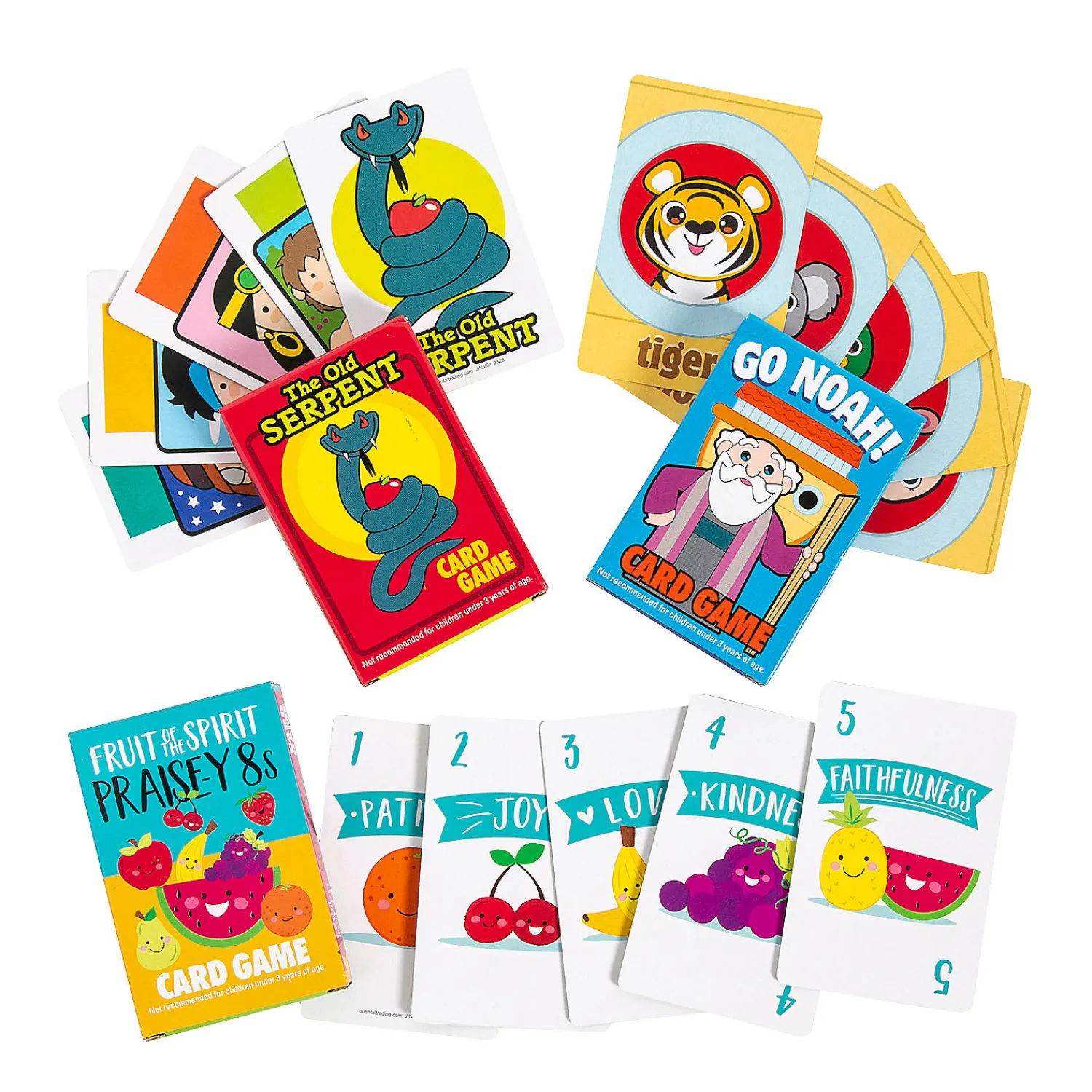 religious_kids_card_games_0.webp Oriental Trading Playing Cards*Religious Kids Card Games - 12 Pc.