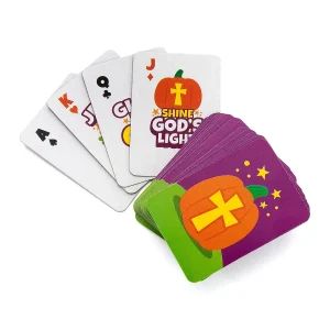 Religious Pumpkin Mini Playing Cards - 24 Pc.<Oriental Trading Online
