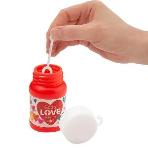Religious Valentine Mini Bubble Bottles - 24 Pc.<Oriental Trading Shop