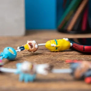 Oriental Trading Character Toys*Rick & Morty K-Blings 3-Pack Cable Protectors Personalize Adult Swim Wow! Stuff