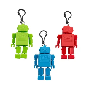 Oriental Trading Fidget Toys & Spinners*4" Robot Articulated Fidget Toy Backpack Clips - 6 Pc.