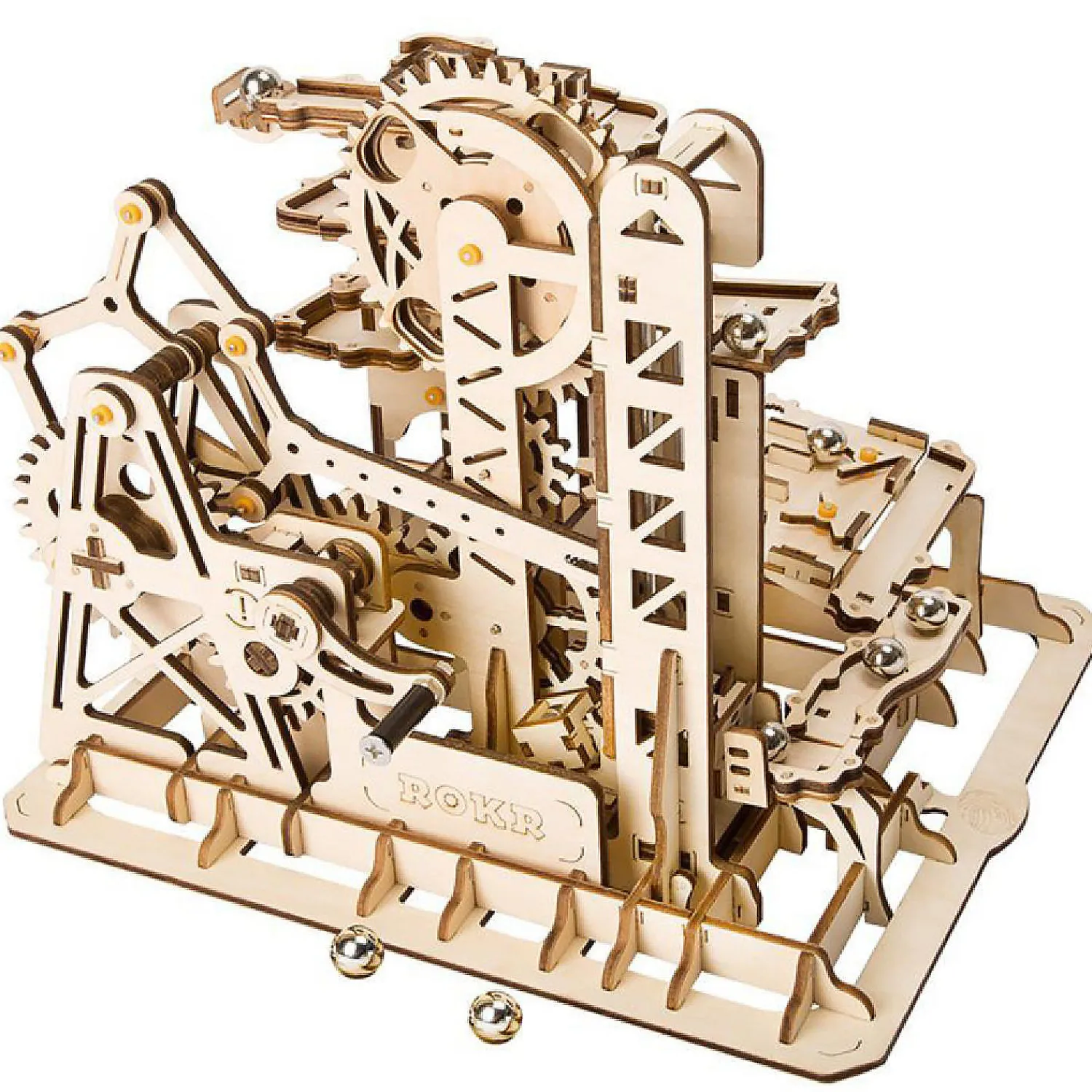 robotime_d_wooden_puzzle__0.webp Oriental Trading Play Sets*Robotime 3D Wooden Puzzle - Marble Race Run Maze Balls - Tower Coaster Model - Building Kits Toys For Children
