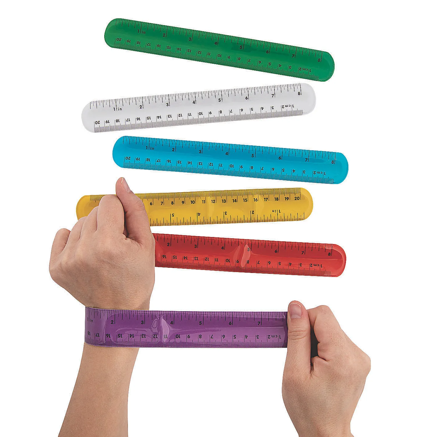 ruler_slap_bracelets___pc_0.webp Oriental Trading Bracelets*Ruler Slap Bracelets - 12 Pc.