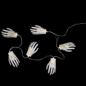 Set Of 6 Skeleton Hands Halloween Light Set<Oriental Trading Clearance