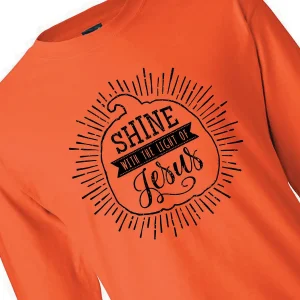 Shine With The Light Of Jesus Adult's T-Shirt<Oriental Trading Best Sale