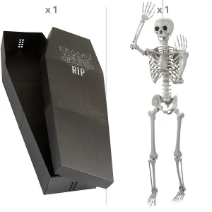 5' Skeleton & Coffin Decorating Kit - 2 Pc.<Oriental Trading Store
