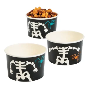 Skeleton Disposable Paper Snack Cups - 25 Pc.<Oriental Trading Best