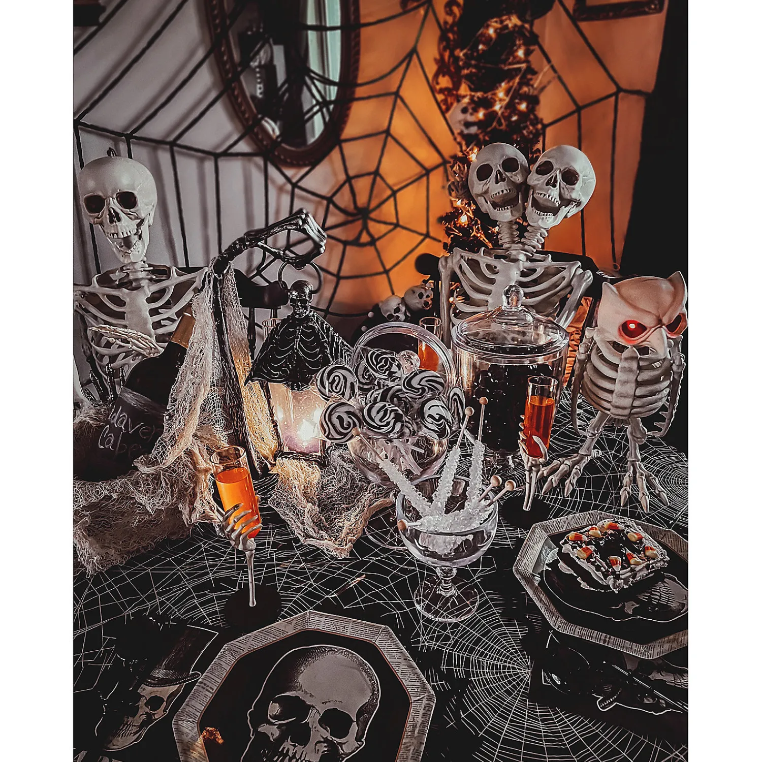skull_vintage_halloween_p_1.webp Skull Vintage Halloween Paper Dinner Plates - 8 Ct.<Oriental Trading Cheap