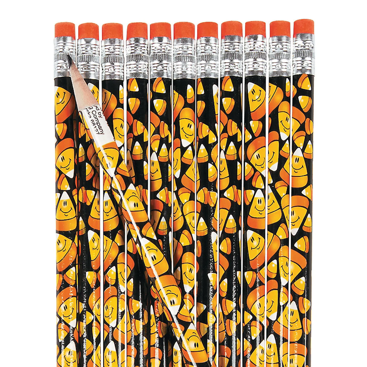 smile_face_candy_corn_pen_0-1.webp Oriental Trading Pencils*Smile Face Candy Corn Pencils - 24 Pc.