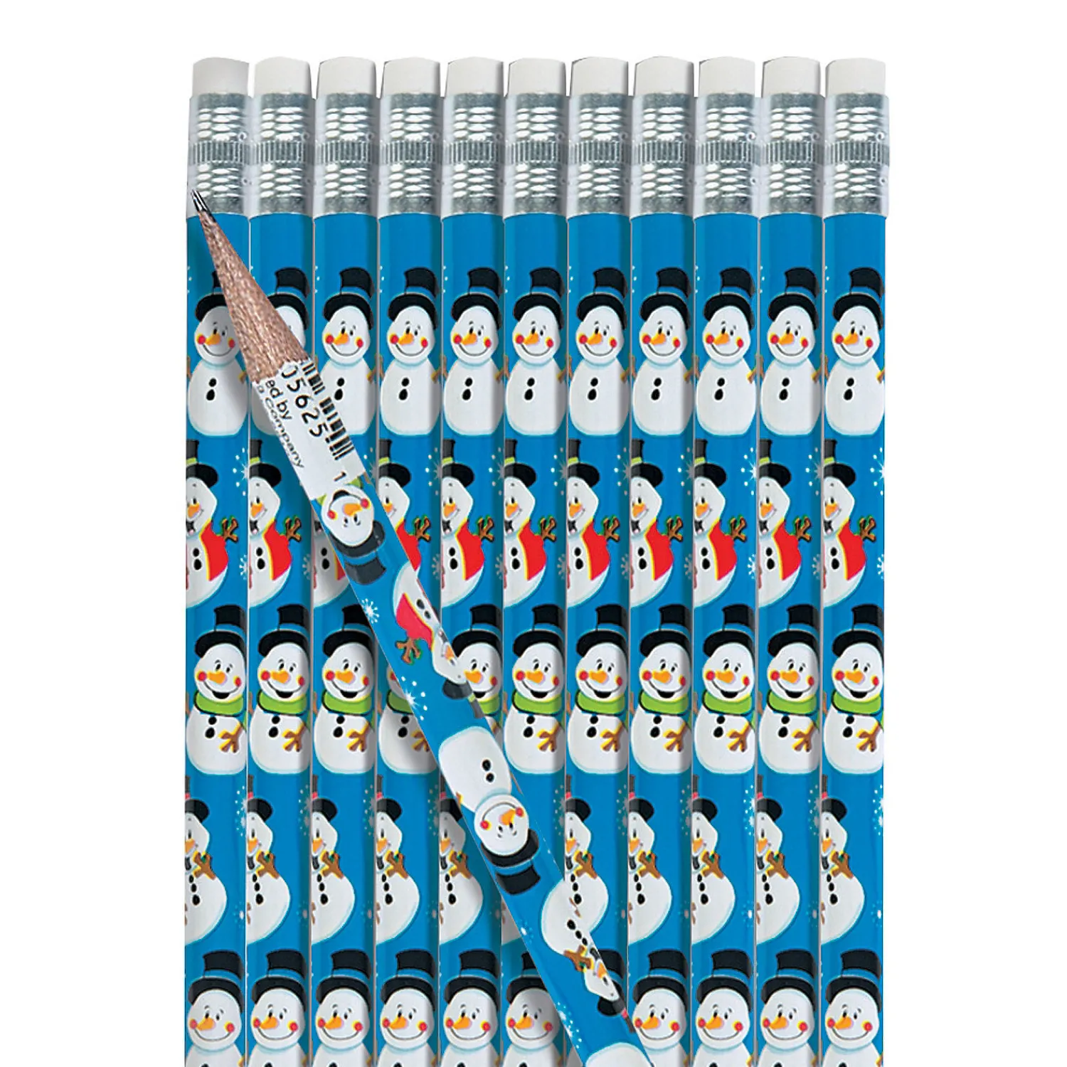 snowmen_pencils___pc_0.webp Oriental Trading Pencils*Snowmen Pencils - 24 Pc.