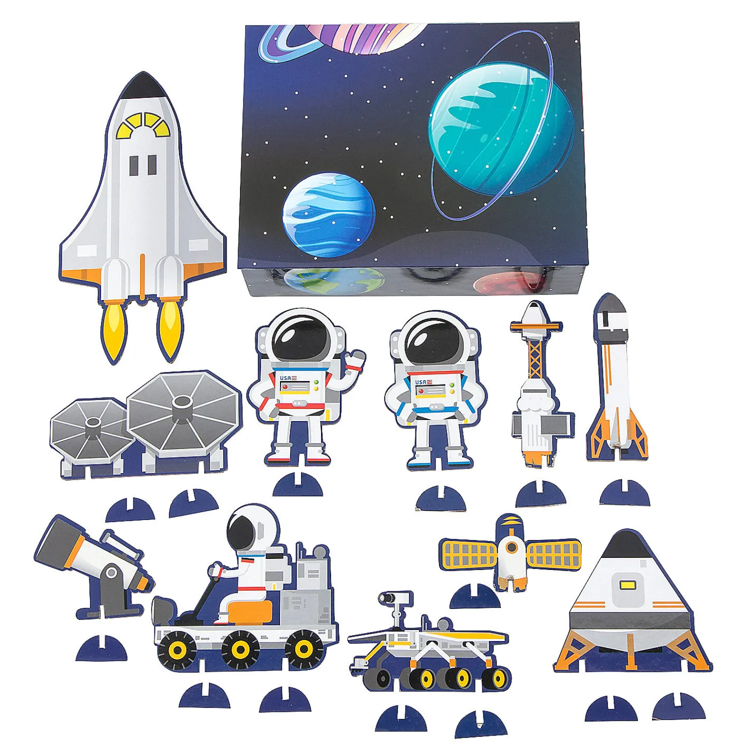 space_in_a_box_activity_s_1.webp Oriental Trading Character Toys*Space In A Box Activity Set - 12 Pc.