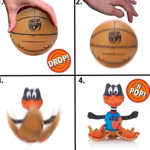 Oriental Trading Character Toys*Space Jam A New Legacy Daffy Duck Plush Drop 'N Pop Basketball Kids Interactive Toy Wow! Stuff