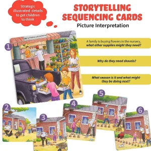 Oriental Trading Playing Cards*Spark Sequencing Cards For Storytelling And Speech Therapy Game Special Education
