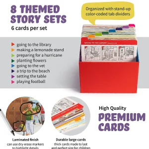 Oriental Trading Playing Cards*Spark Sequencing Cards For Storytelling And Speech Therapy Game Special Education