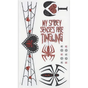 Oriental Trading Temporary Tattoos*Spider Girl Body Art Costume Kit