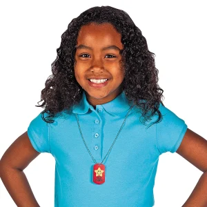 Oriental Trading Necklaces*Star Student Dog Tag Necklaces - 12 Pc.