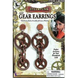 Steampunk Gear Earrings<Oriental Trading Flash Sale
