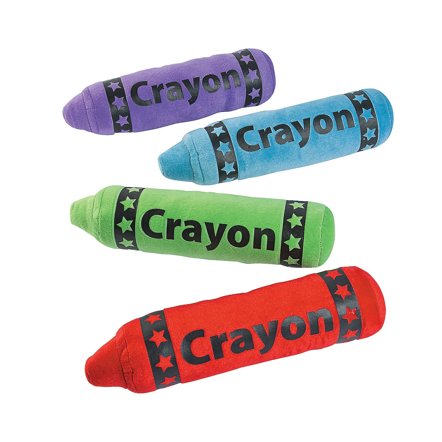 stuffed_crayon_assortmen_0.webp Oriental Trading Stuffed Animals & Plush Toys*13" Stuffed Crayon Assortment - 12 Pc.
