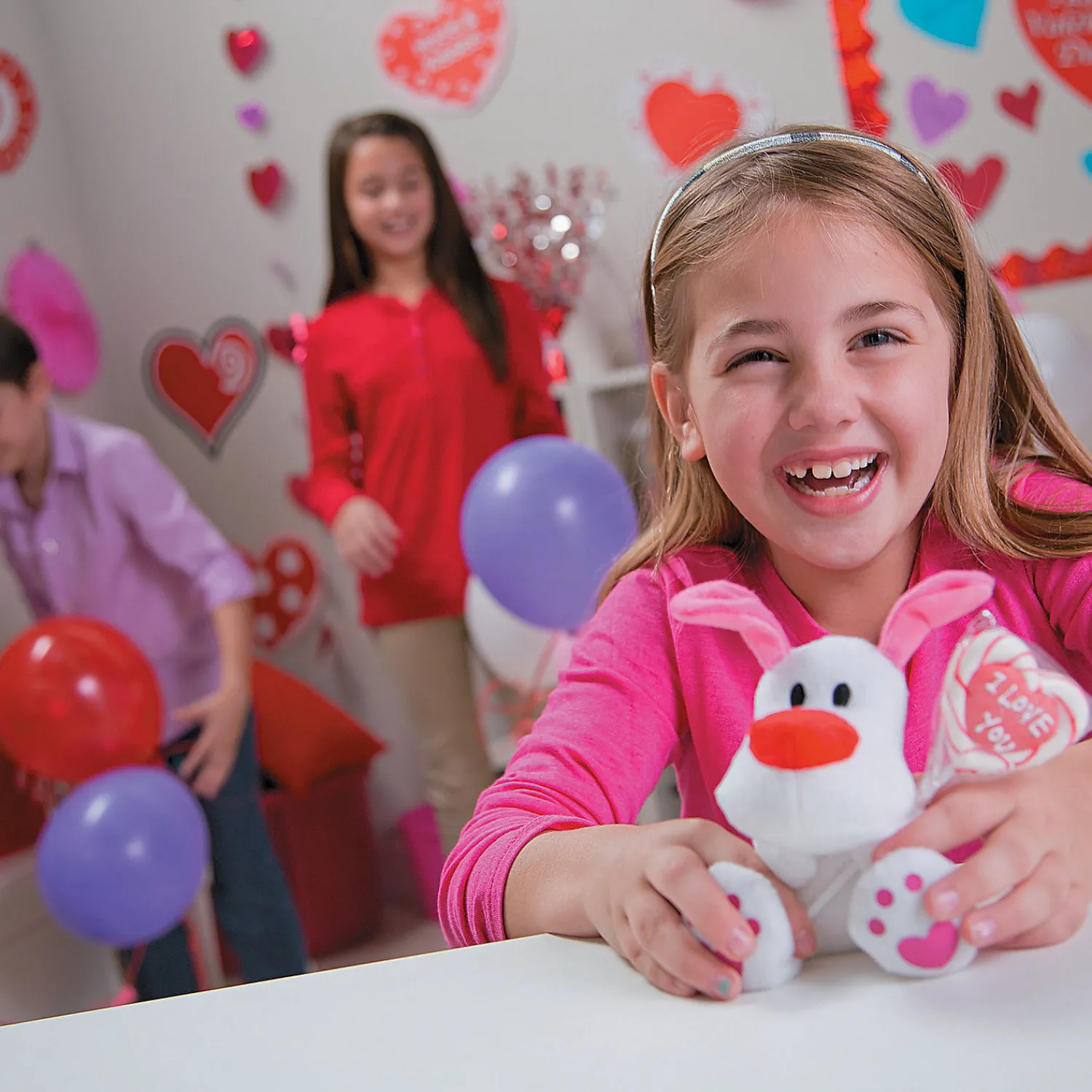 stuffed_dog_with_lollipop_1.webp Oriental Trading Stuffed Animals & Plush Toys*Stuffed Dog With Lollipop Valentine Exchanges For 12