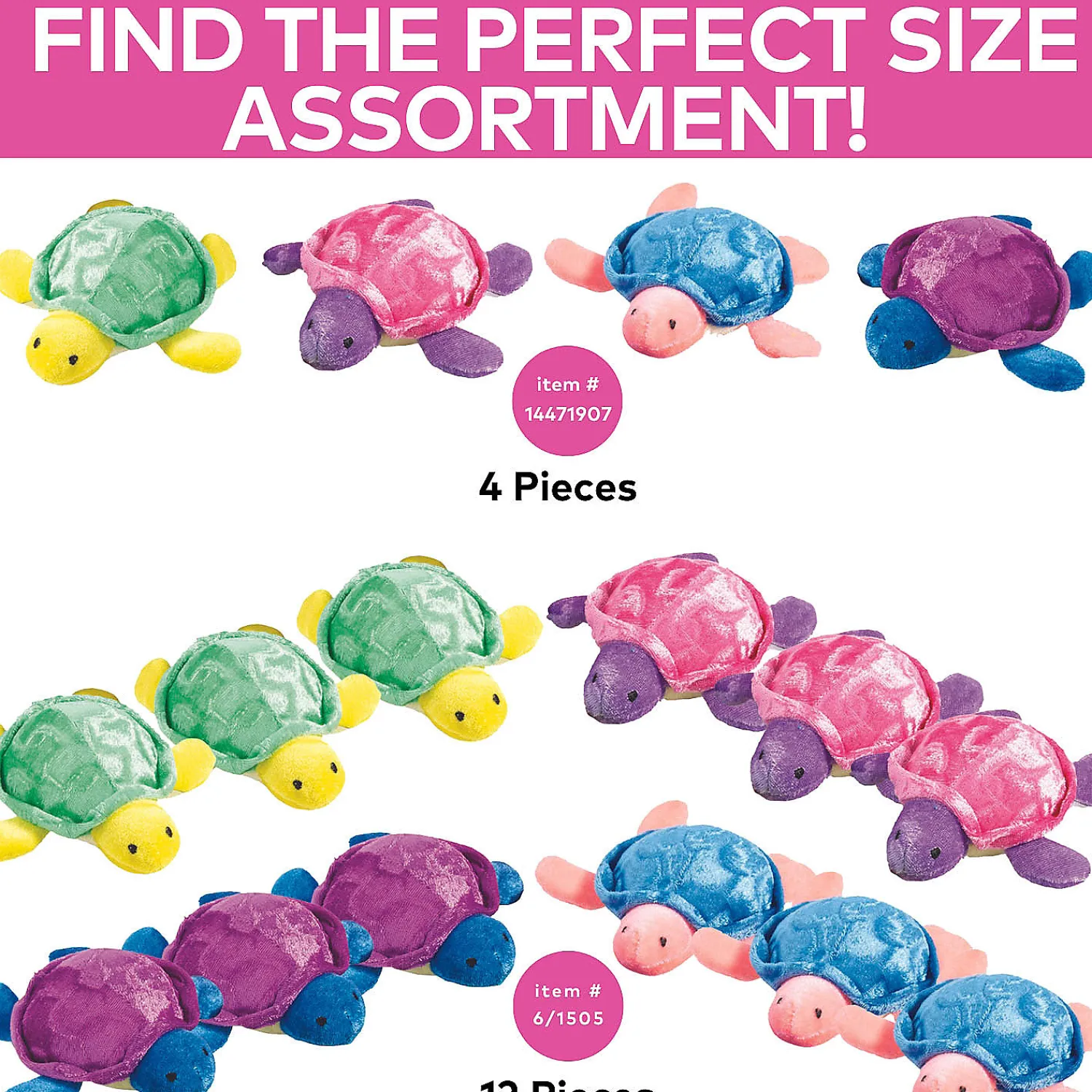 stuffed_sea_turtles___pc_1.webp Oriental Trading Stuffed Animals & Plush Toys*Stuffed Sea Turtles - 12 Pc.