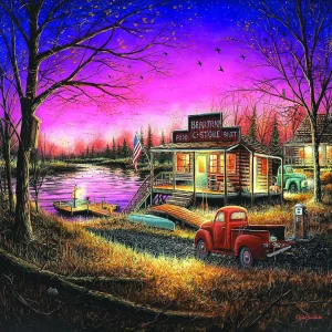 Oriental Trading Puzzles*Sunsout A Perfect Evening 1000 Pc Large Pieces Jigsaw Puzzle