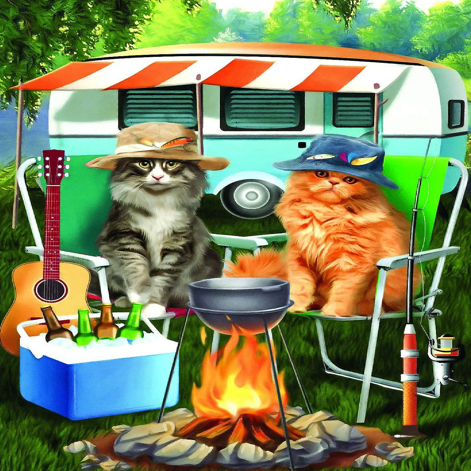 sunsout_camping_buddies___0.webp Oriental Trading Puzzles*Sunsout Camping Buddies 300 Pc Jigsaw Puzzle