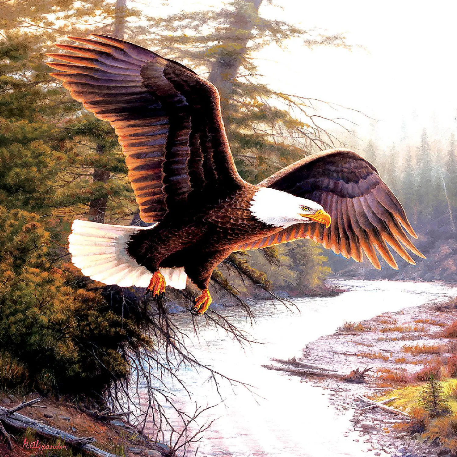sunsout_eagle_patriot__pc_0.webp Oriental Trading Puzzles*Sunsout Eagle Patriot 500 Pc Jigsaw Puzzle