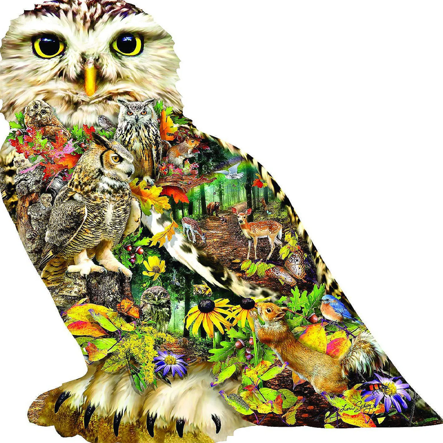 sunsout_forest_messenger__0.webp Oriental Trading Puzzles*Sunsout Forest Messenger 650 Pc Special Shape Jigsaw Puzzle