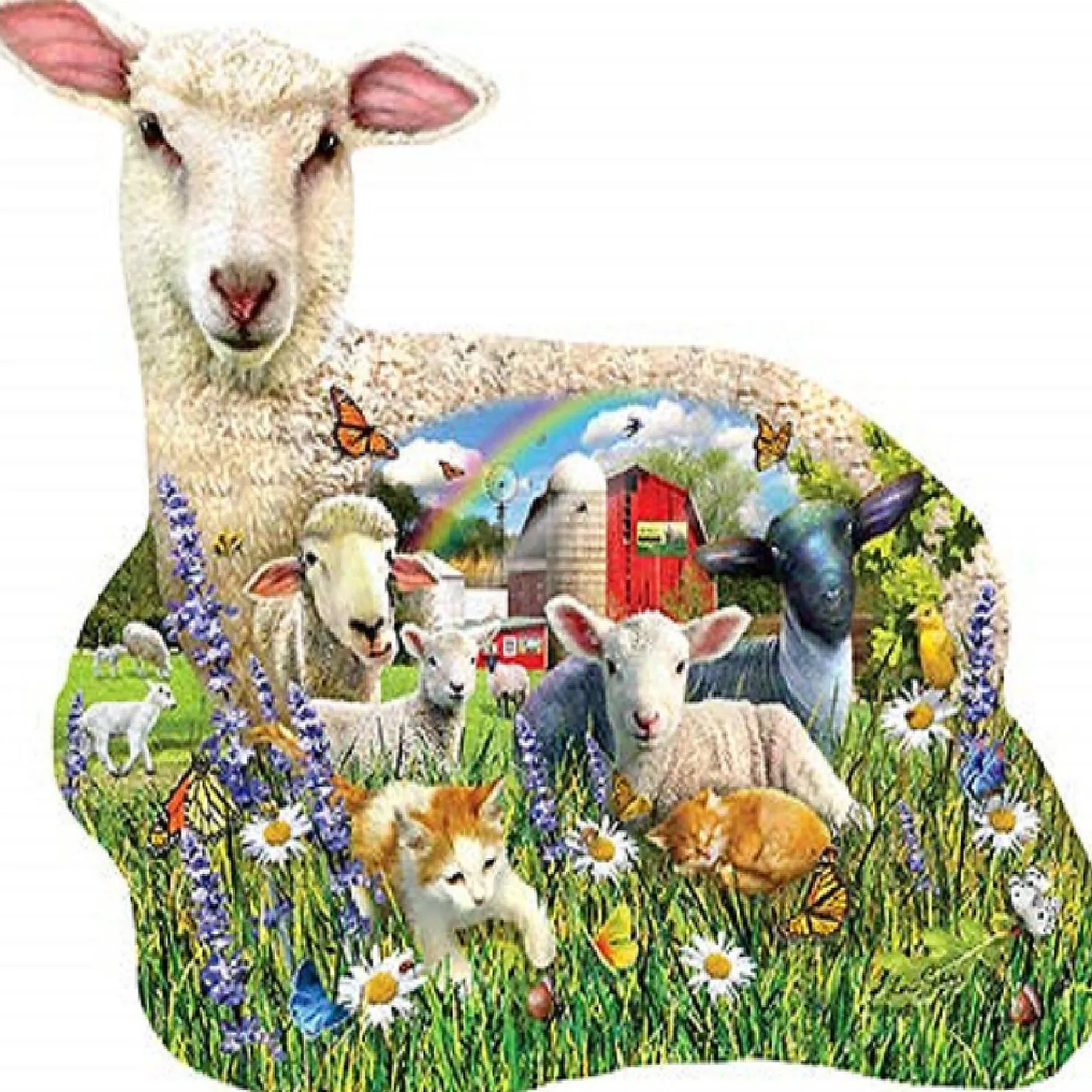 sunsout_lamb_shop__pc_spe_0.webp Oriental Trading Puzzles*Sunsout Lamb Shop 1000 Pc Special Shape Jigsaw Puzzle