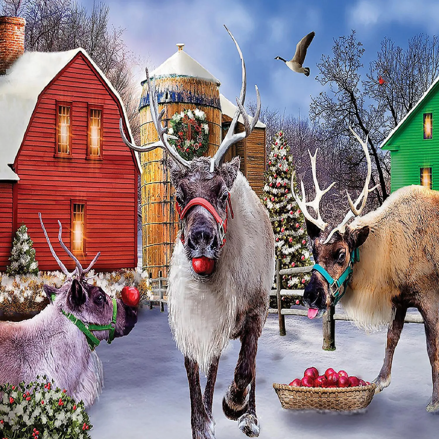 sunsout_reindeer_farm__pc_0.webp Oriental Trading Puzzles*Sunsout Reindeer Farm 1000 Pc Jigsaw Puzzle
