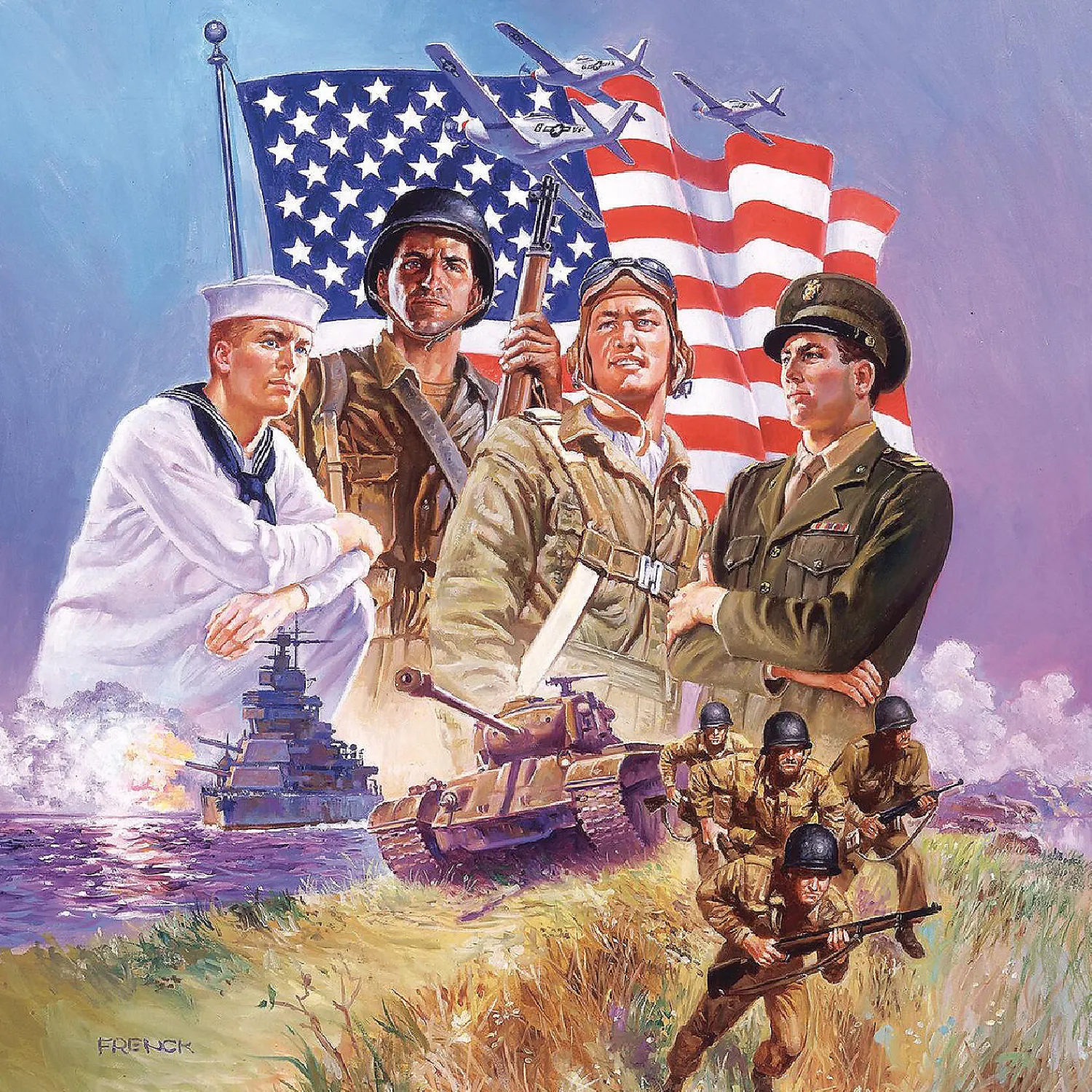 sunsout_the_armed_forces__0.webp Oriental Trading Puzzles*Sunsout The Armed Forces 500 Pc Jigsaw Puzzle