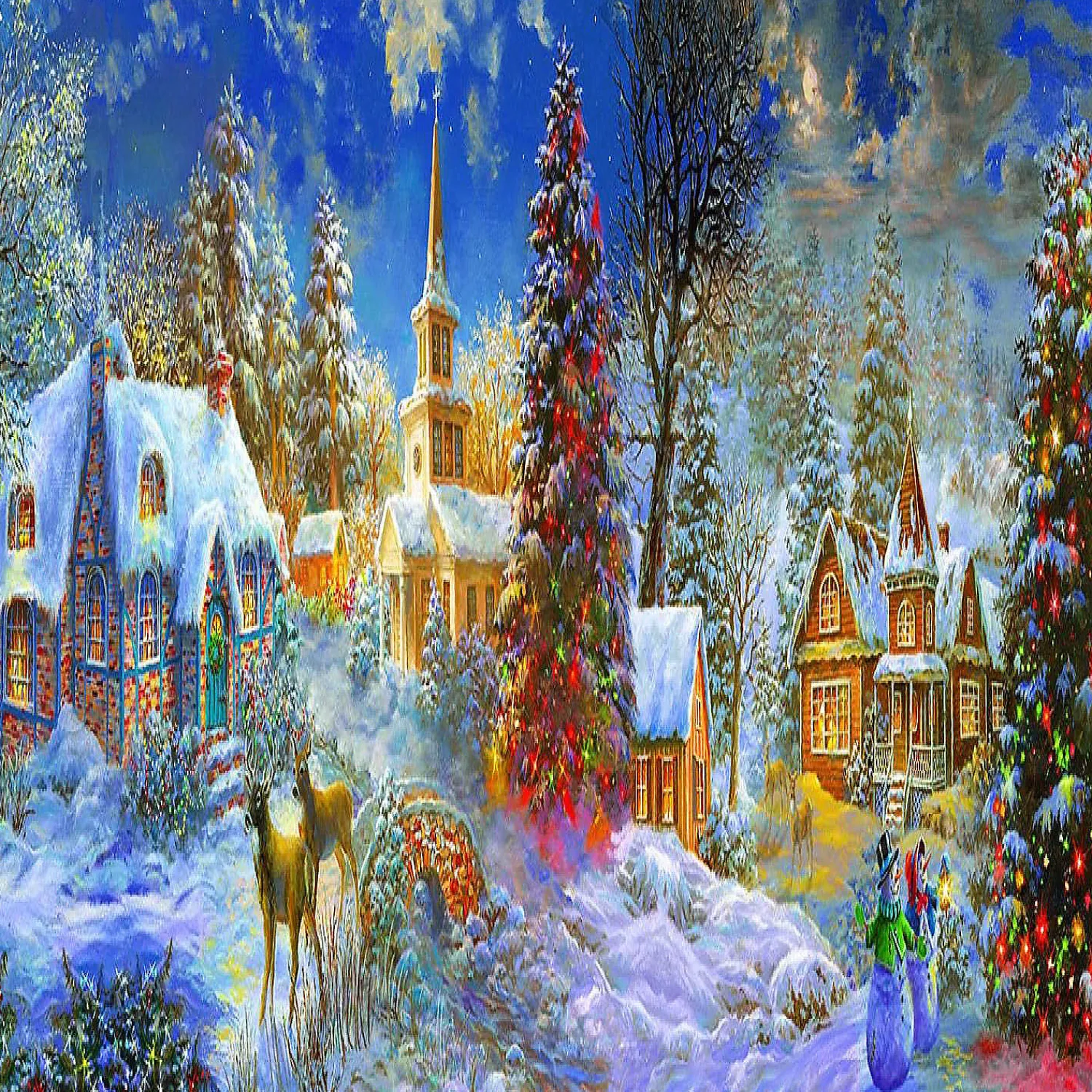 sunsout_the_stillness_of__0.webp Oriental Trading Puzzles*Sunsout The Stillness Of Christmas 500 Pc Jigsaw Puzzle