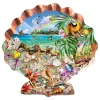 Oriental Trading Puzzles*Sunsout Tropical Shells 800 Pc Special Shape Jigsaw Puzzle