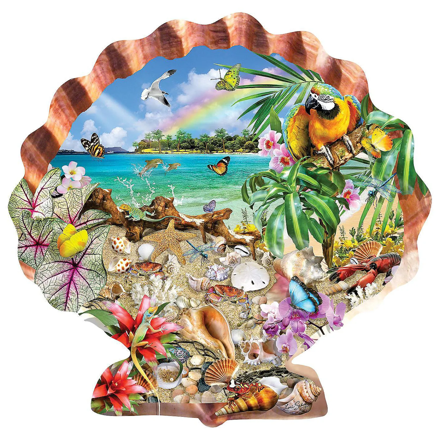 sunsout_tropical_shells___0.webp Oriental Trading Puzzles*Sunsout Tropical Shells 800 Pc Special Shape Jigsaw Puzzle
