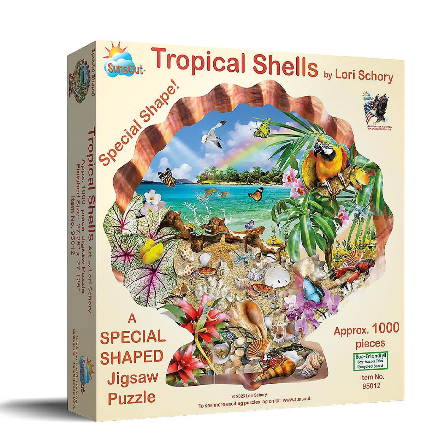 sunsout_tropical_shells___1.webp Oriental Trading Puzzles*Sunsout Tropical Shells 800 Pc Special Shape Jigsaw Puzzle