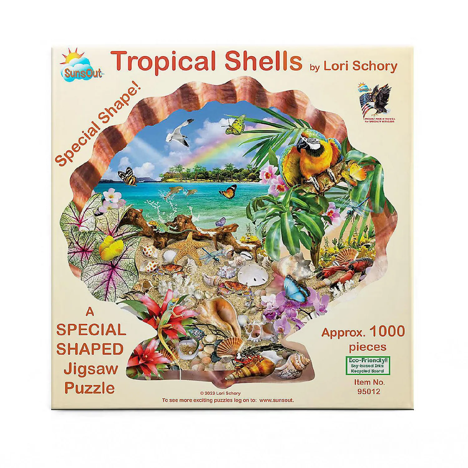 sunsout_tropical_shells___2.webp Oriental Trading Puzzles*Sunsout Tropical Shells 800 Pc Special Shape Jigsaw Puzzle