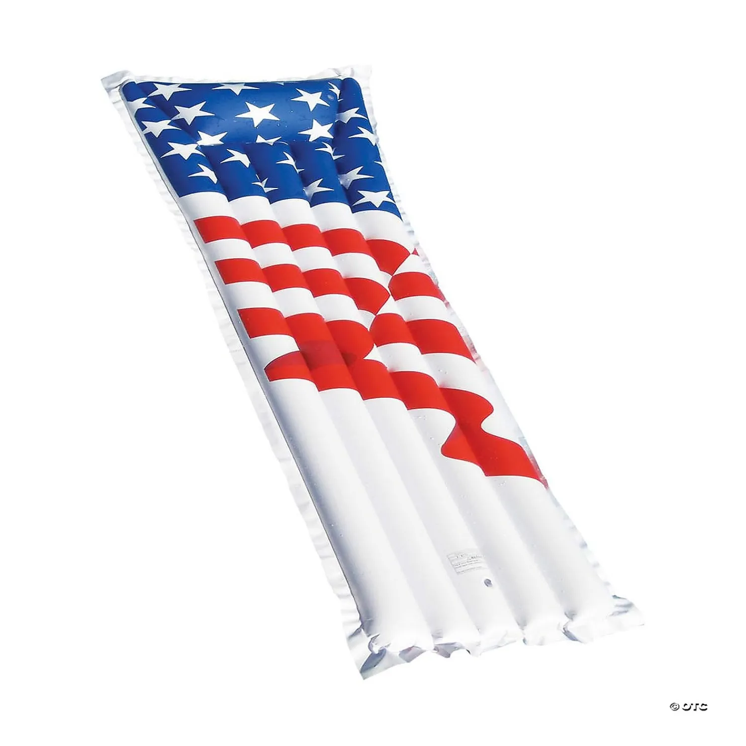 swim_central_inch_inflata_0.webp Swim Central 72-Inch Inflatable White And Red American Flag Swimming Pool Air Mattress<Oriental Trading Outlet