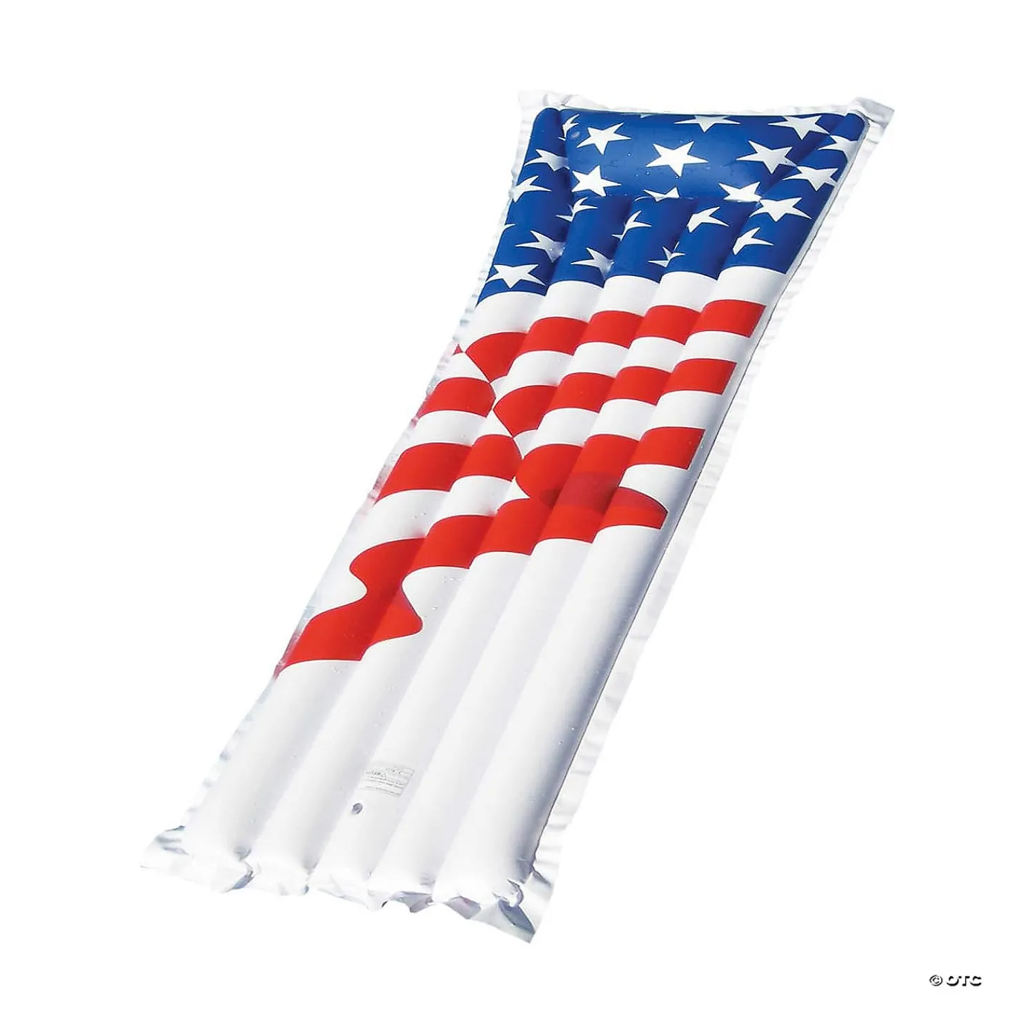 swim_central_inch_inflata_1.webp Swim Central 72-Inch Inflatable White And Red American Flag Swimming Pool Air Mattress<Oriental Trading Outlet