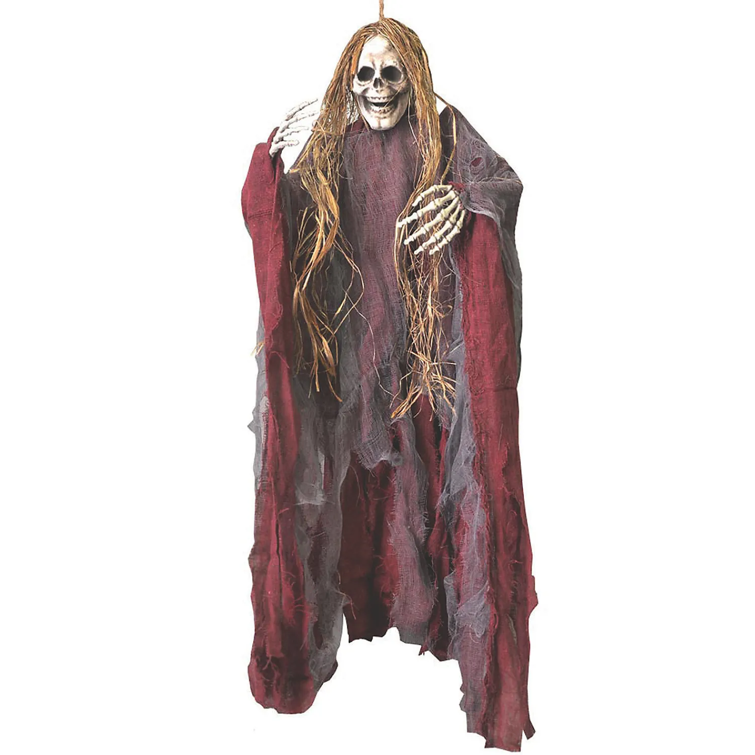 tattered_ghoul_with_hair_0.webp 39" Tattered Ghoul With Hair Halloween Decoration<Oriental Trading Hot