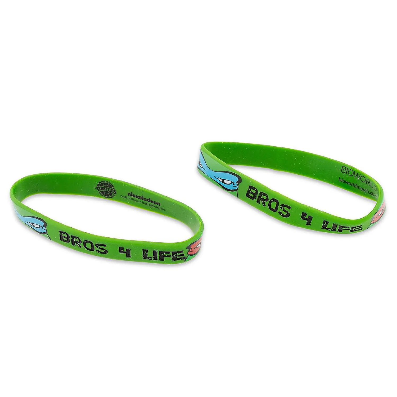 teenage_mutant_ninja_turt_0-1.webp Oriental Trading Pretend Play*Teenage Mutant Ninja Turtles "Bros 4 Life" Green Rubber Bracelet 2-Pack