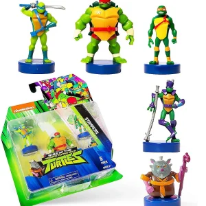 Oriental Trading Character Toys*Teenage Mutant Ninja Turtles Stamps 5Pk Giant Raph Hamato Mikey Donnie Leo Figure Pmi International