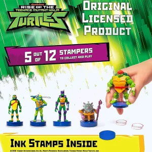 Oriental Trading Character Toys*Teenage Mutant Ninja Turtles Stamps 5Pk Giant Raph Hamato Mikey Donnie Leo Figure Pmi International