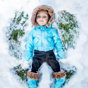 Oriental Trading Play Sets*The Queen's Treasures 18 Inch Girl And Boy Doll American Clothes And Accessories, Complete Ski Wear Outfit, 6 Piece Blue Jacket, Pants, Gloves, And Boots