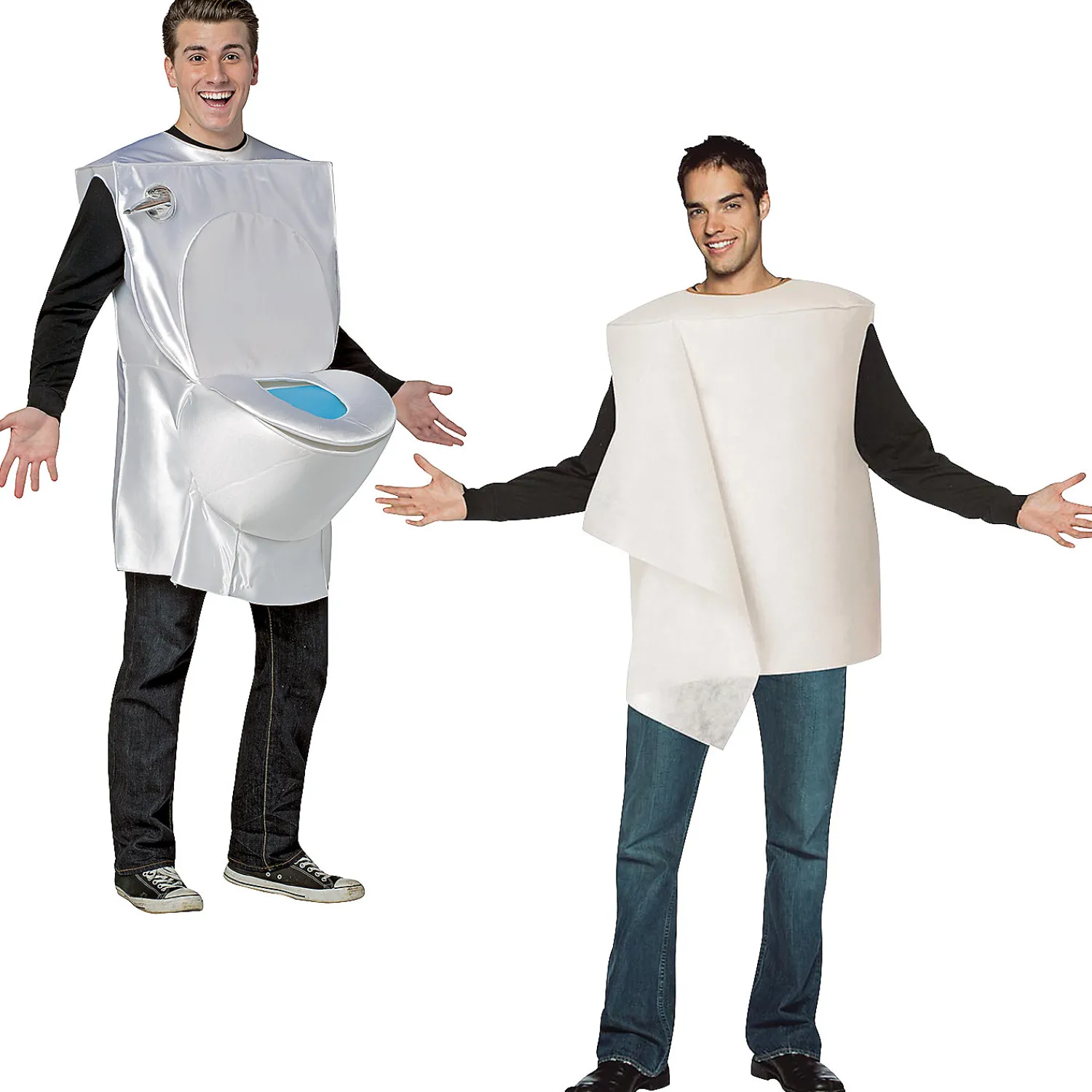 toilet_paper__toilet_coup_0.webp Toilet Paper & Toilet Couples Costumes<Oriental Trading Cheap