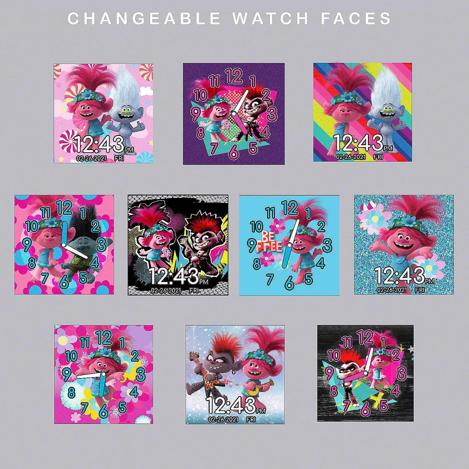trolls_world_tour_itime_s_2.webp Oriental Trading Bracelets*Trolls World Tour Itime Smartwatch In Pink