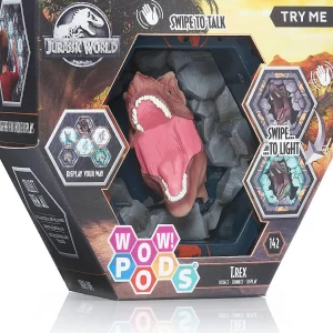 Oriental Trading Character Toys*Tyrannosaurus T. Rex Jurassic World Camp Cretaceous Wow Pods Light-Up Figure Wow! Stuff